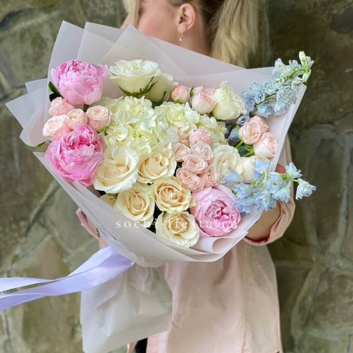 Букет с пионами "Богема" в Тамбове