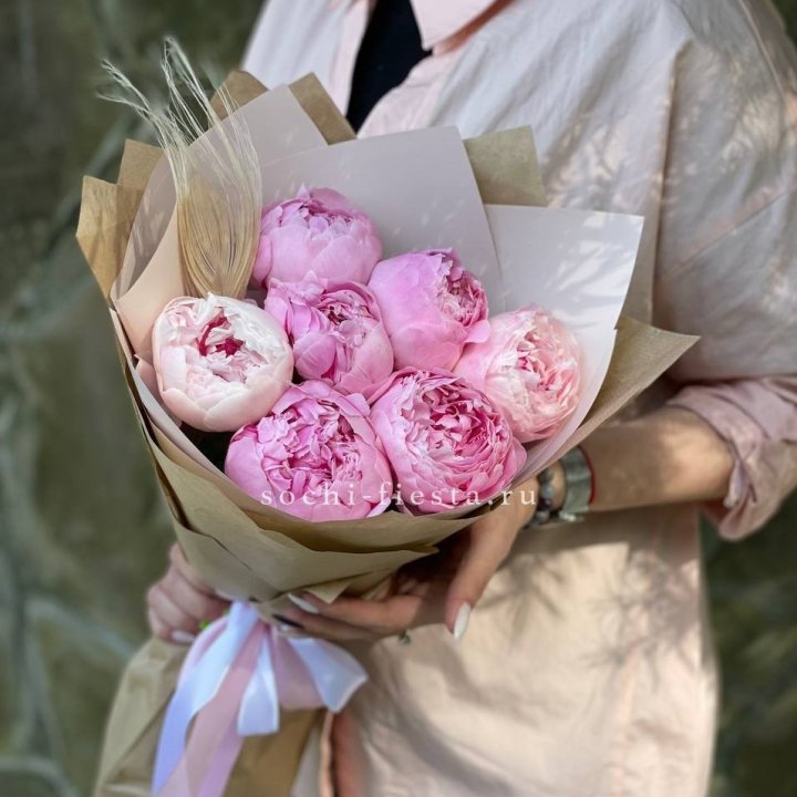 Букет пионов "Венди" в Тамбове