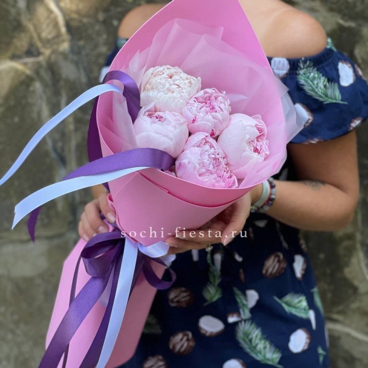 Букет пионов "НАЙ" в Тамбове