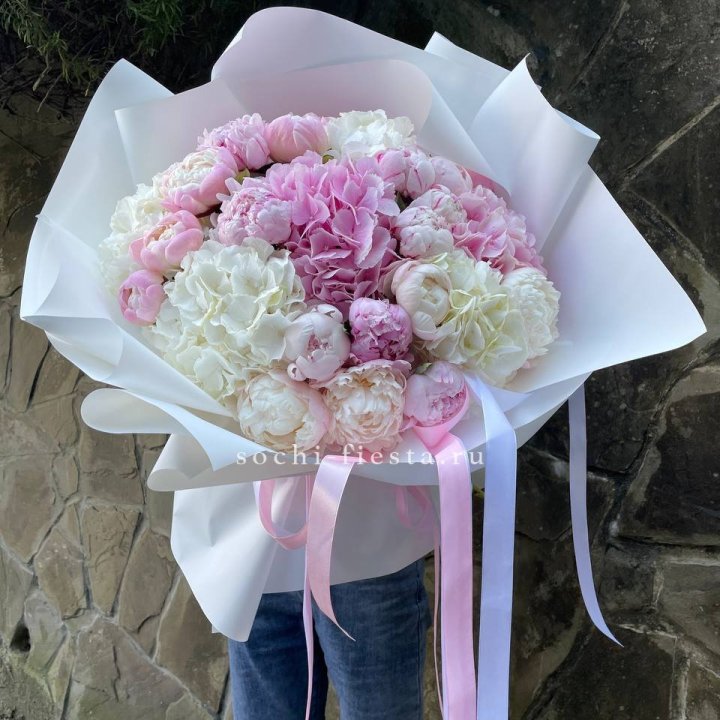 Букет "Пионы и Гортензии" в Тамбове
