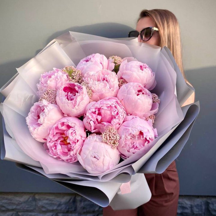Букет с пионами "Стайл" в Тамбове