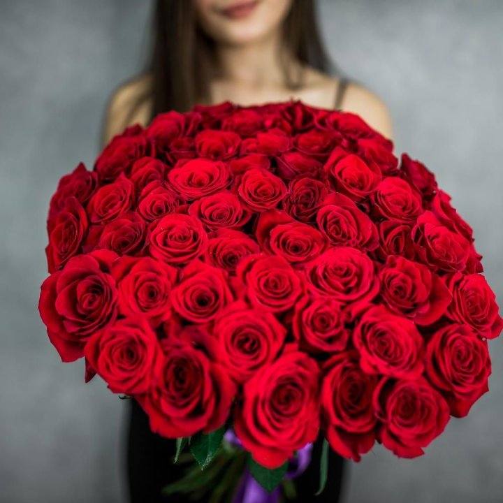 51 красная роза в Тамбове