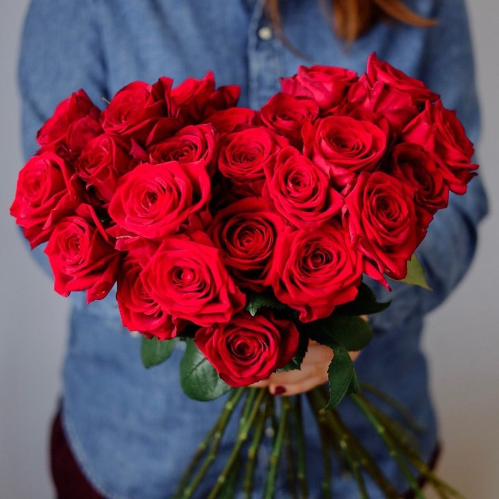 25 красных роз в Тамбове