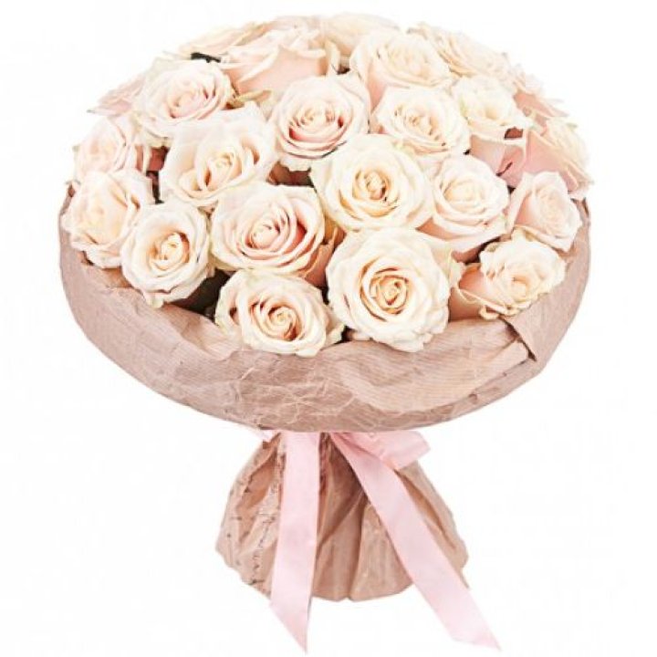 25 кремовых роз "Craft" в Тамбове