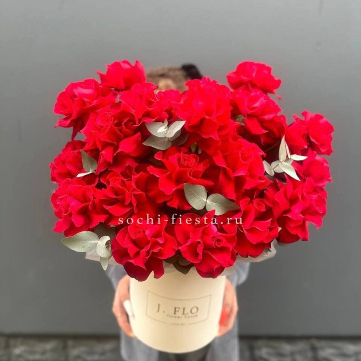 35 Французских роз в боксе в Тамбове