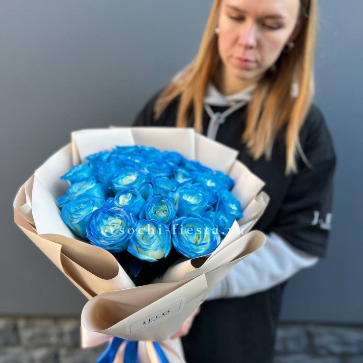 Букет синих роз блю логан в Тамбове