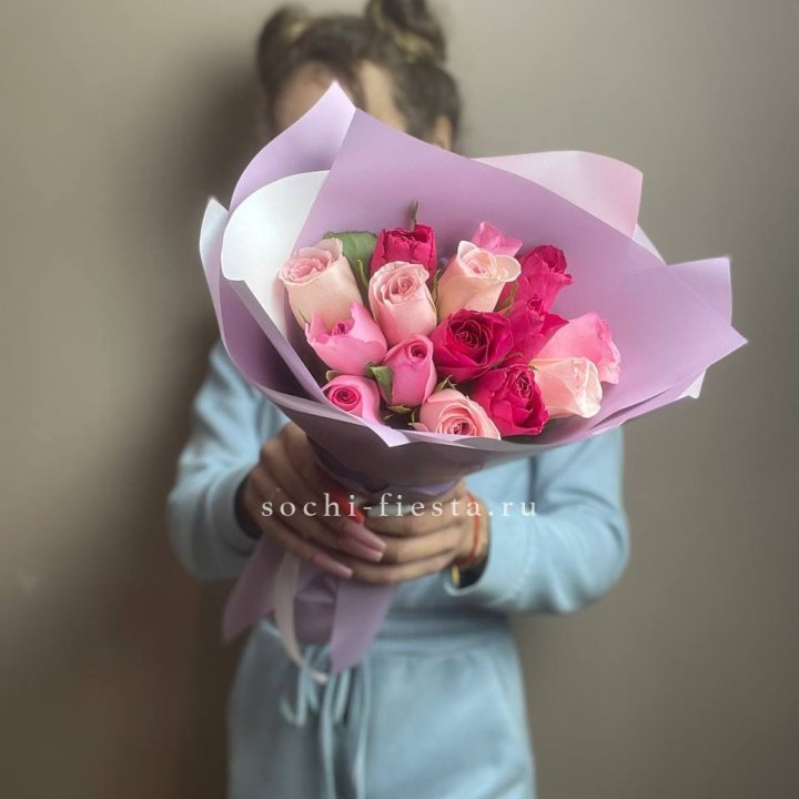 Букет из 15 роз Микс (Кения) в Тамбове