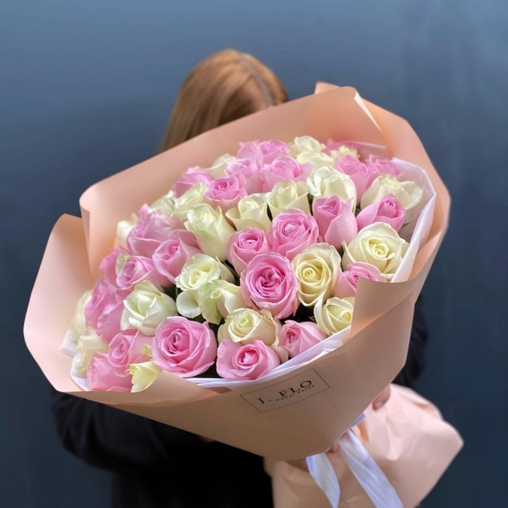 55 роз микс нежности в Тамбове