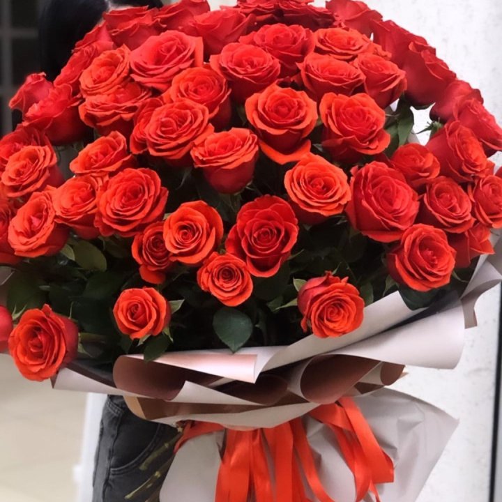 Букет высоких эквадорских роз  в Тамбове