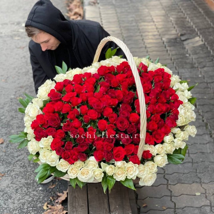 201  роза в корзине   в Тамбове