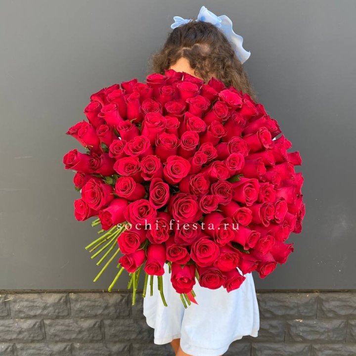 101 красная роза в Тамбове