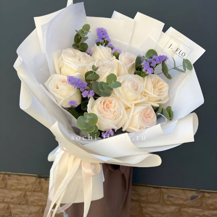 Букет из роз Вайт охара в Тамбове
