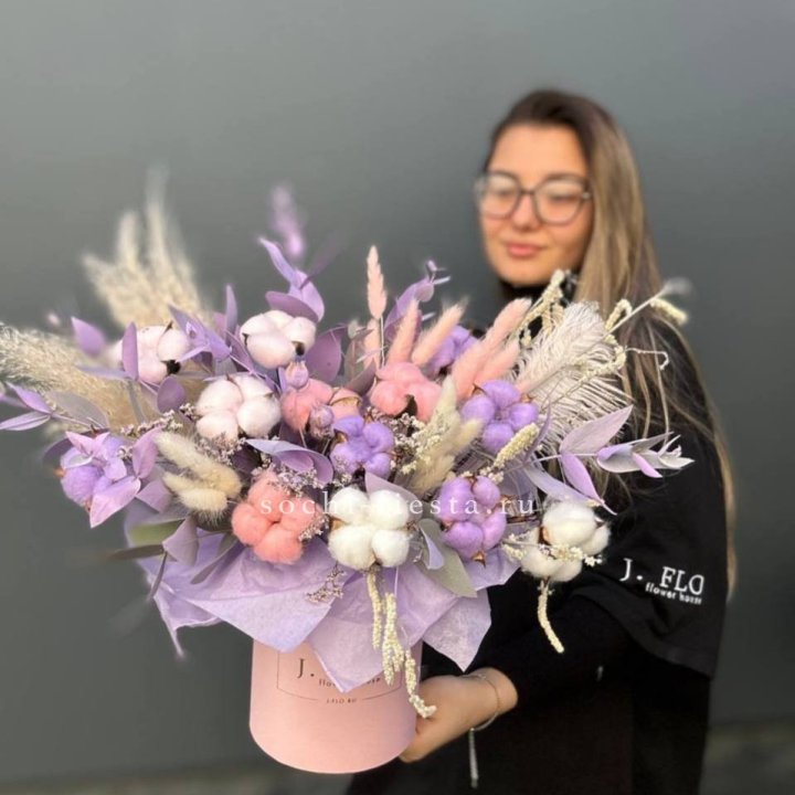 Авторский бокс с сухоцветами №4 в Тамбове