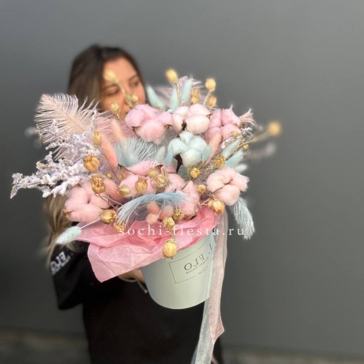 Авторский бокс с сухоцветами №2 в Тамбове