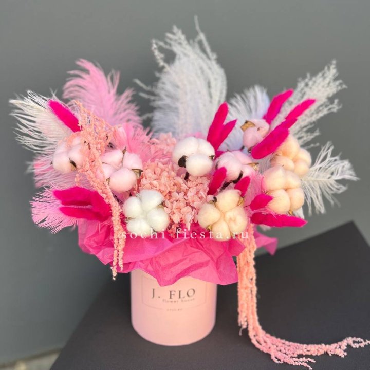 Авторский бокс с сухоцветами №1 в Тамбове