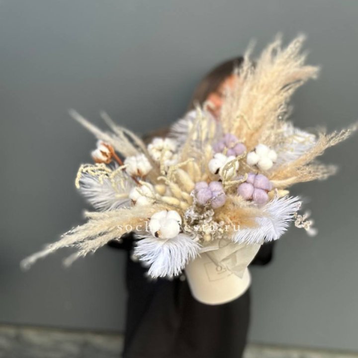 Авторский бокс с сухоцветами №3 в Тамбове