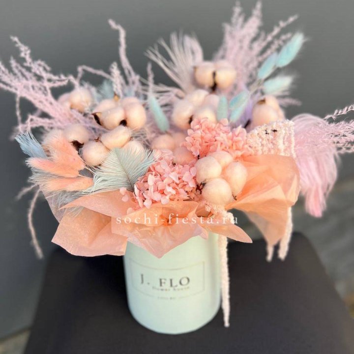 Авторский бокс с сухоцветами №3 в Тамбове