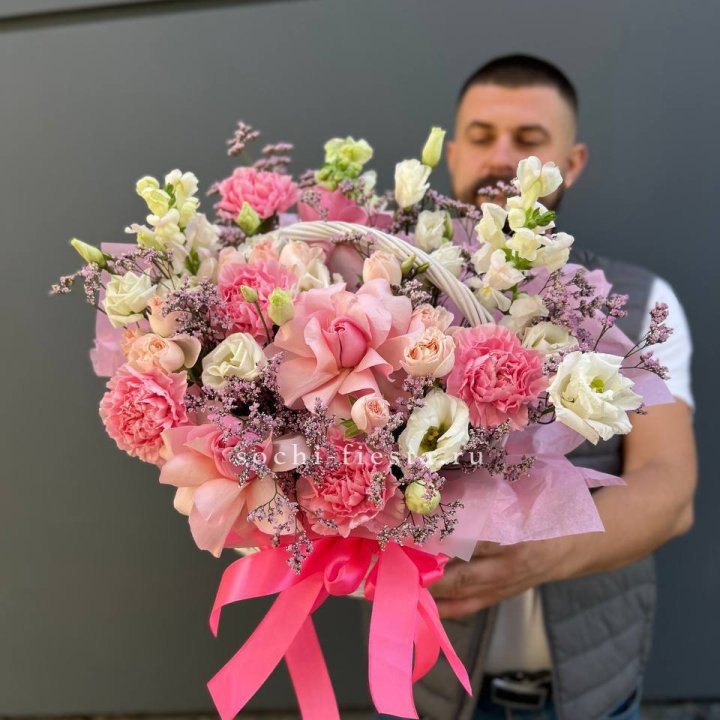 Цветочная корзина №1 в Тамбове