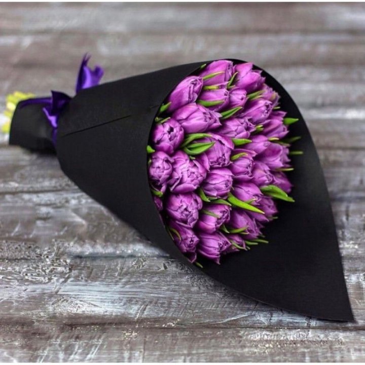 Пионовидные тюльпаны блэк в Тамбове